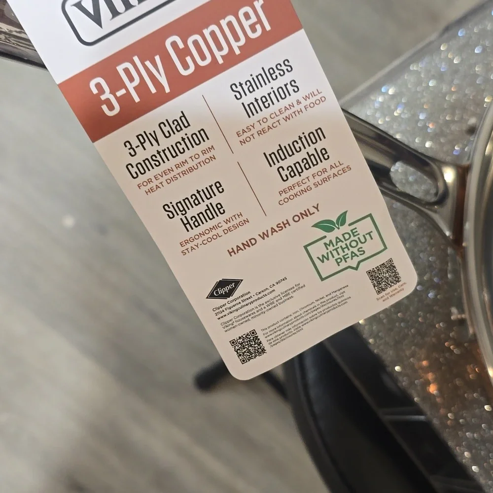 Viking 3-Ply Copper Clad Hammered 10